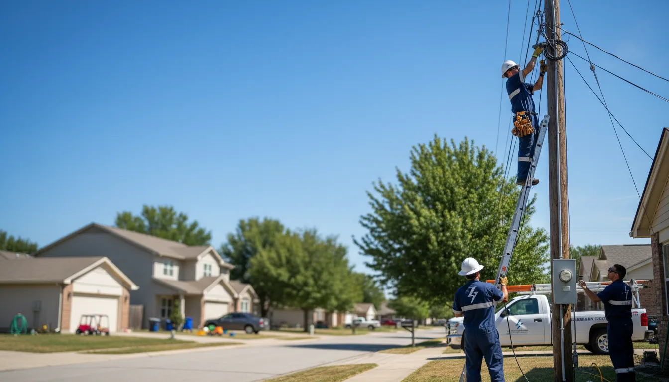 Residential electrician providing installation services in Alvin, IL